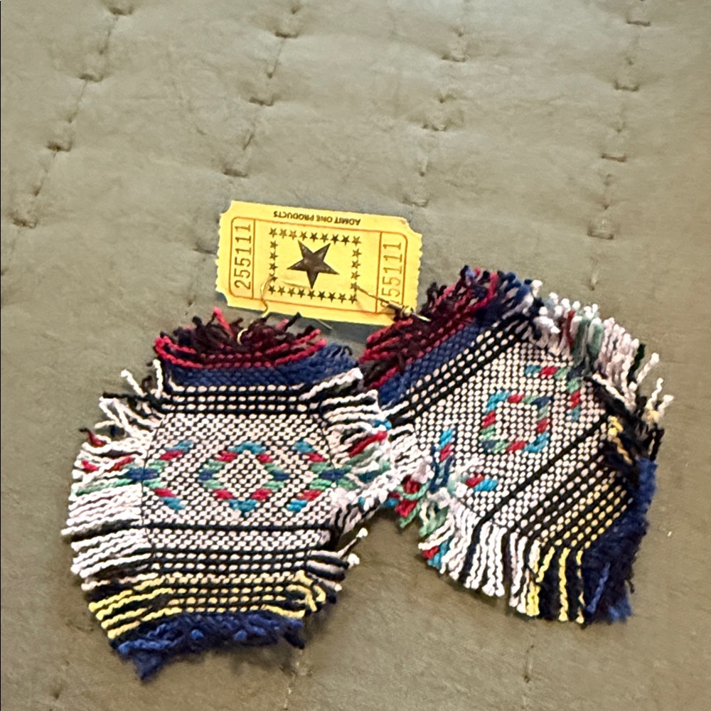 Handwoven Multicolor Boho Wrist Cuffs - Women Accessories